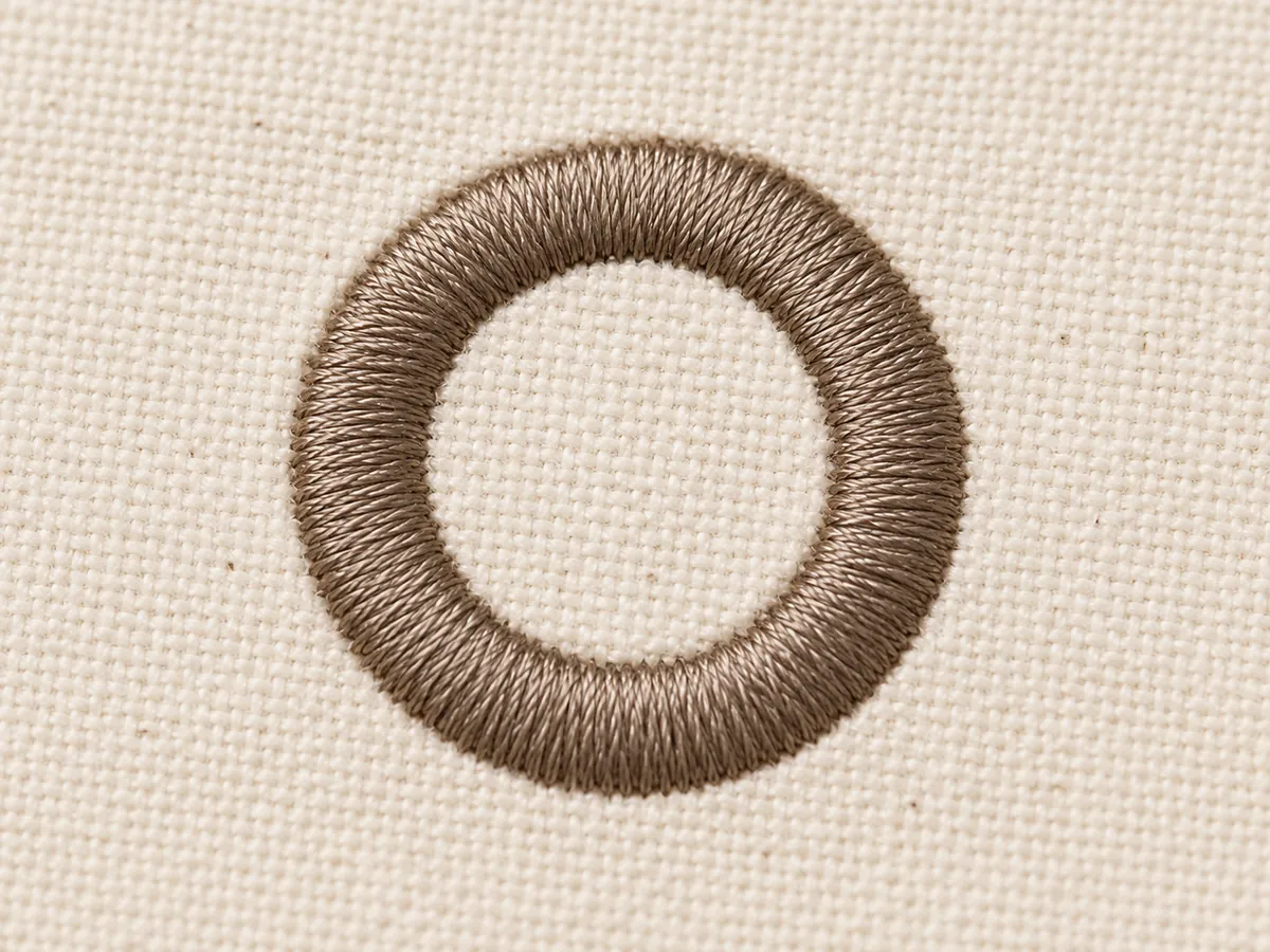 Embroidered Logos application detail