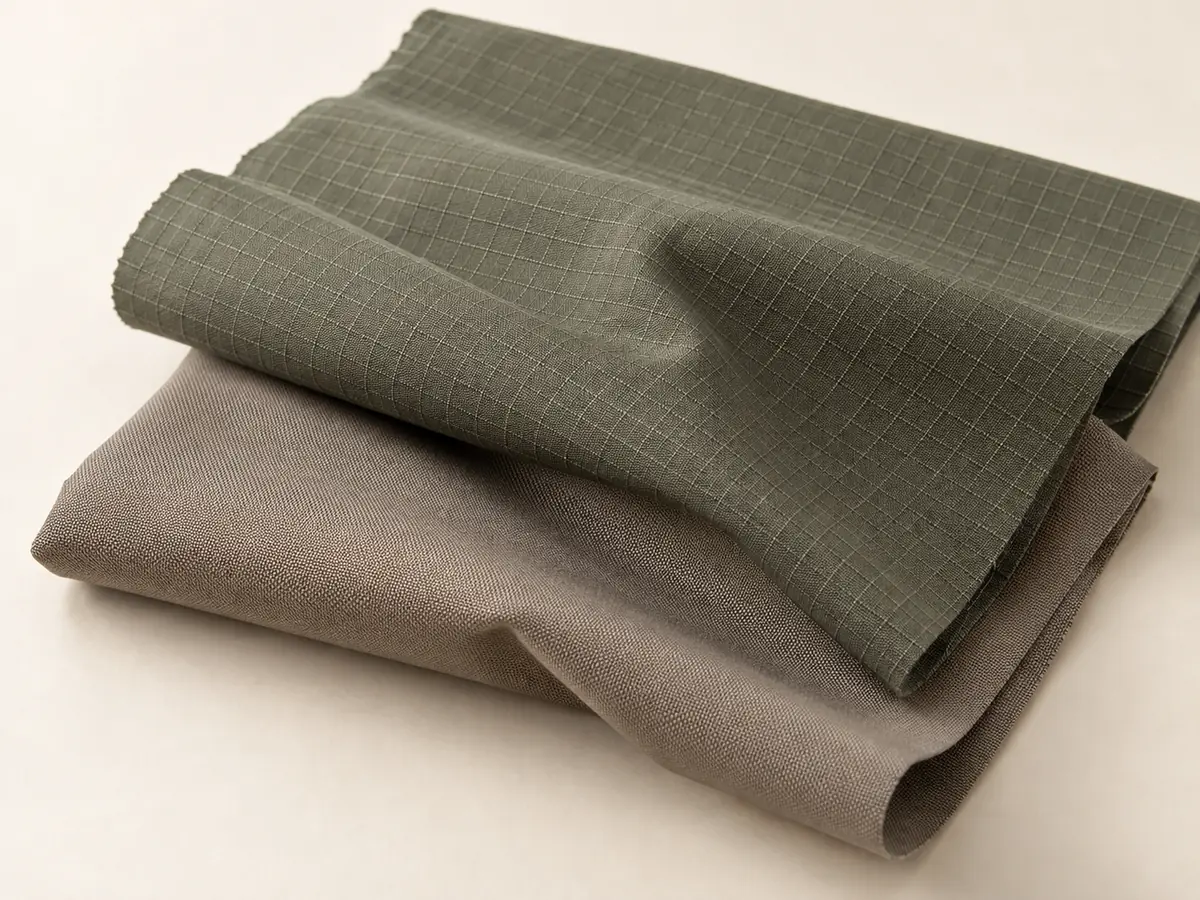 Nylon fabric close-up