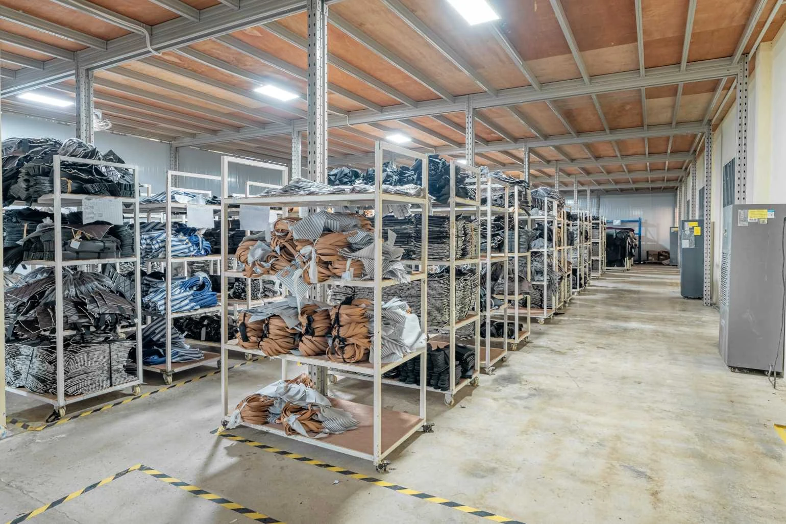 Material preparation and leather handling in the factory